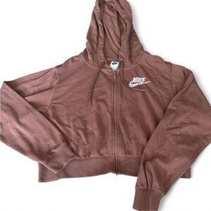 Nike Women's Brown Hoodie Jacket